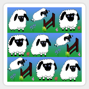 Playful sheep 2 Sticker